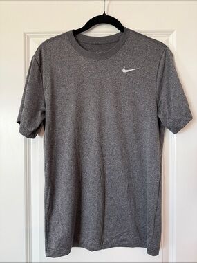 Nike Gray Heather Short Sleeve Athletic Tee